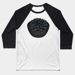 Black Prince Succulent - Echeveria Affinis Baseball T-Shirt